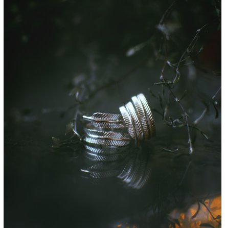 Feather Wide Ring