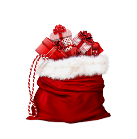 F din julklapp inslagen 