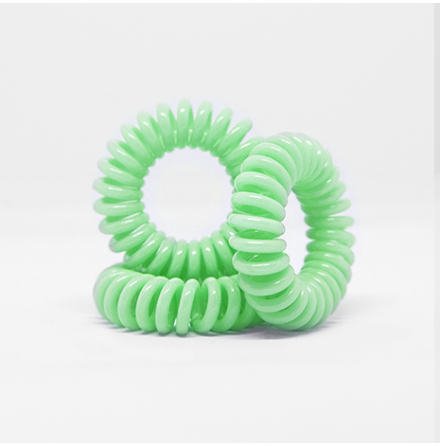 Spiralsnodd pastell limegrön