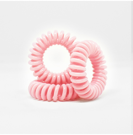Spiralsnodd pastell rosa