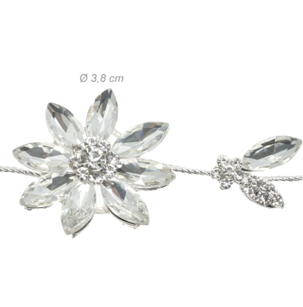 Hrsmycke Crystal flower hair jewellery band 