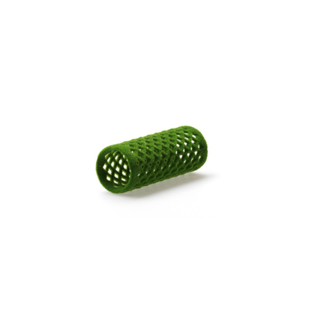 Hrspole velour curlers grn 