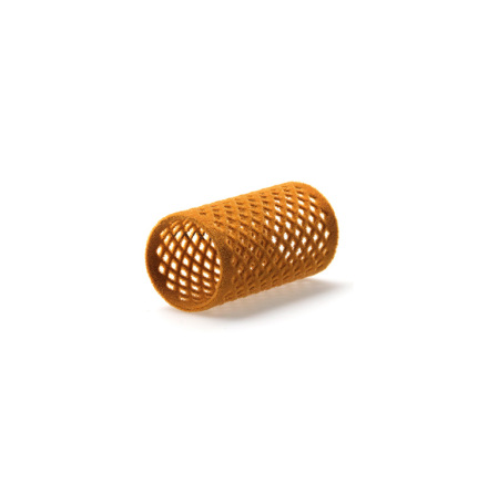 Hrspolar velour curlers brun/orange 