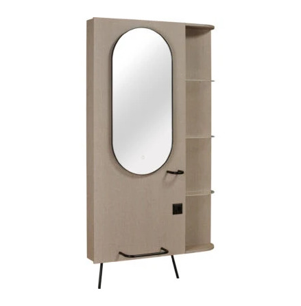 Art Deco spegel med hylla