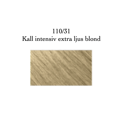  Permanent h�rf�rg 110/31Kall intensiv extra Ljusblond 