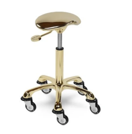 Roller coaster chair gold metal