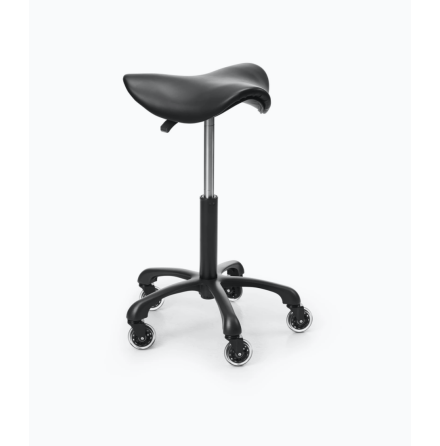 Saddle stool 360 matt black