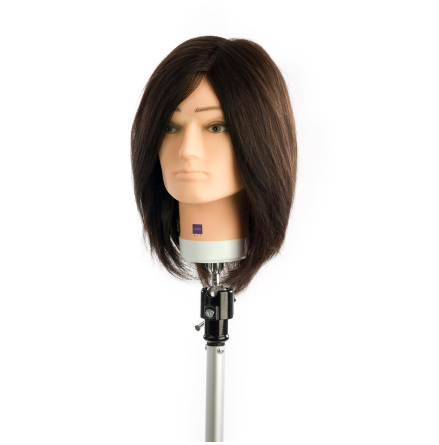 Dockhuvud Man 30cm 100% Human Hair