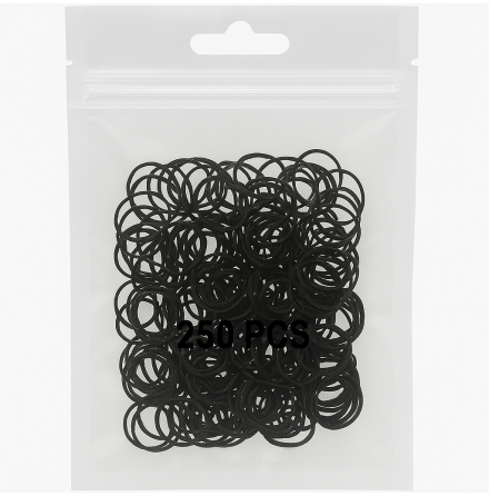 Gummiband svarta Sm� 250st/pack